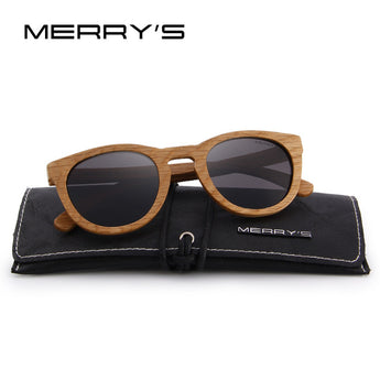 MERRY'S DESIGN HAND MADE Wooden Sunglasses Men/Women Retro Polarized Sun Glasses 100% UV Protection S'5268